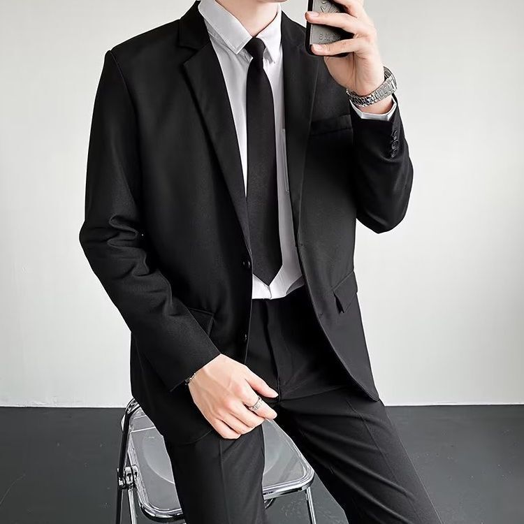 Suit Formal Men's College Student Full Business Slim Suit Fashion Wedding Groomsmen Suit Employee Suit Jacket