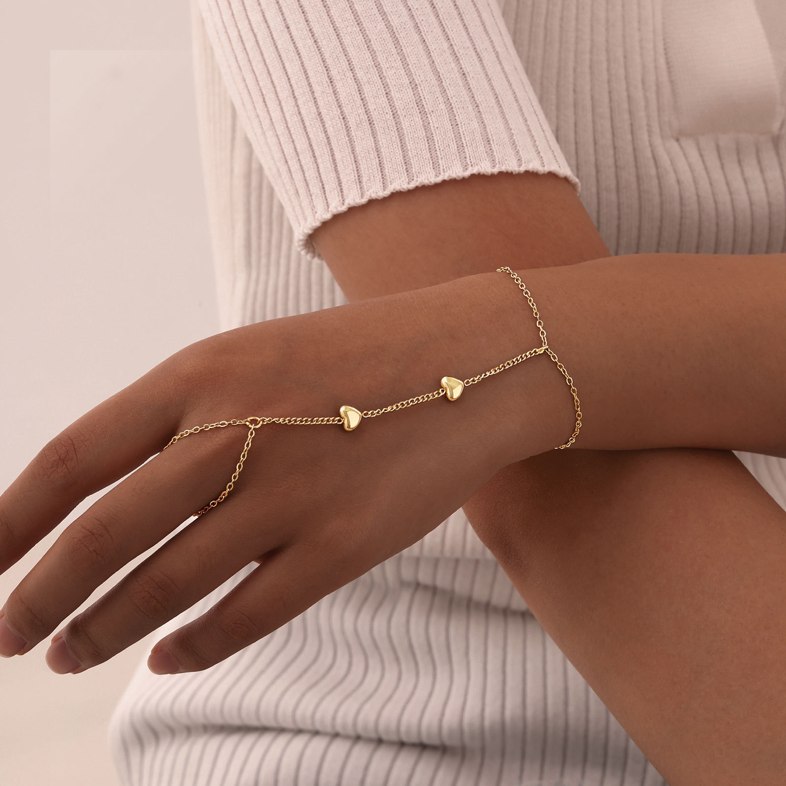 6g Weight Artificial Pearls Inlay Material Bracelets Classification 304 Stainless Steel Chain Material cable chain Chain Type Daily Occasion 304 Stainless Steel Material Geometric Pattern All Seasons Season Women's Gender Plating Design IG Style Style IG Style Geometric 304 Stainless Steel Artificial Pearls Cable Chain Bracelets In Bulk 19