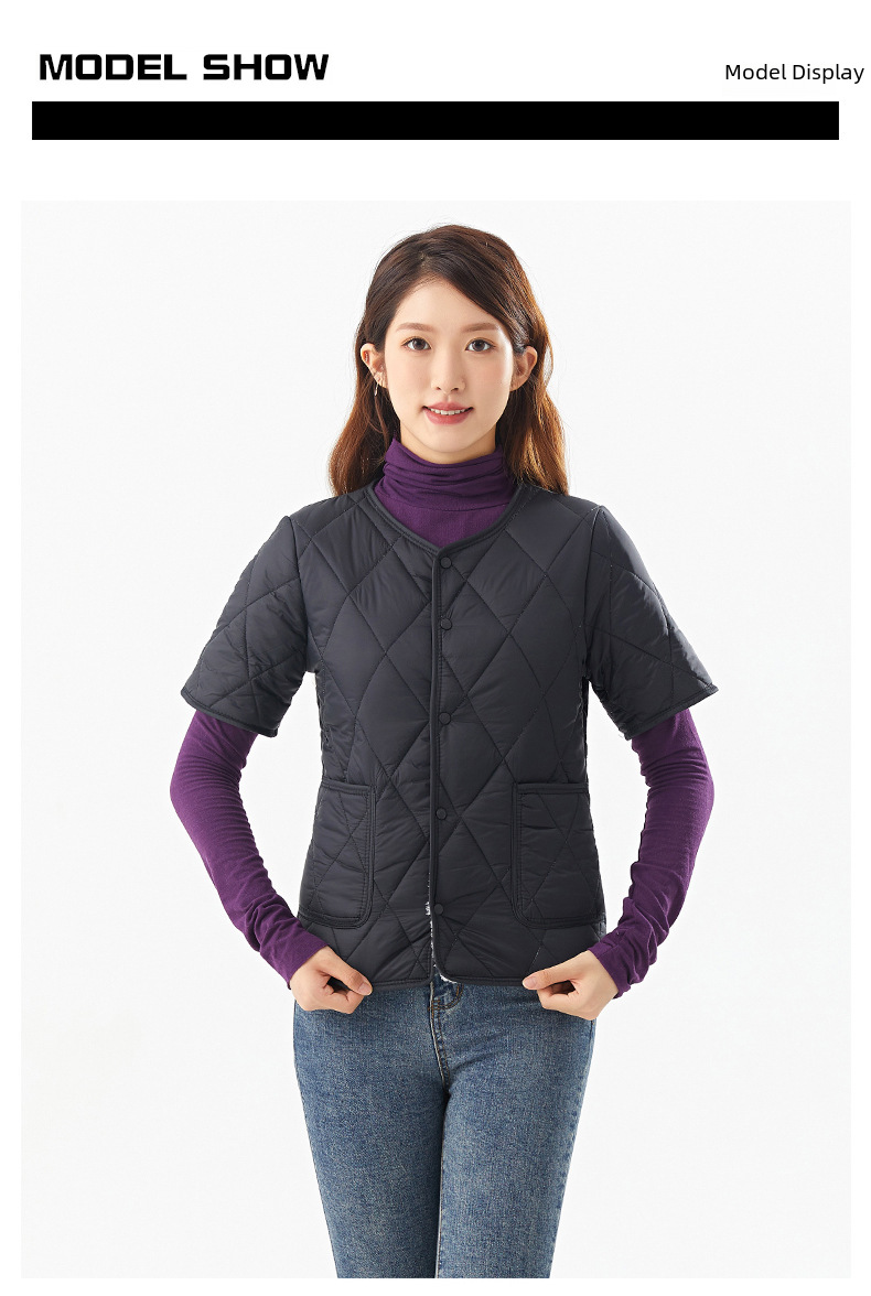 Varm vinterjacka för damer med fleecefoder för äldre kvinnor_voghion.com