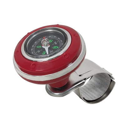 New Truck Steering Gear Steering wheel booster - red-car-steering-wheel-boosterwith-compass