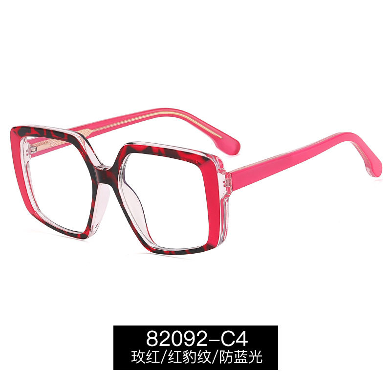 82092 nuevo CP insertar anti-azul gafas de luz gafas ópticas estilo europeo y americano marco grande marco gafas marco puede ser equipado con gafas de miopía