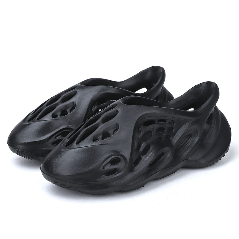 Un gran número de en stock Kanye celebridad en línea celebridad mismo yez350 agujero hueco zapatos espuma tiburón sandalias padre-hijo hombres y mujeres