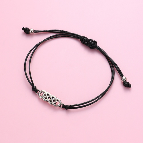 Cross-border best-selling alloy woven bracelet, European and American simple and versatile style, dual-purpose jewelry for men and women, wholesale accessories