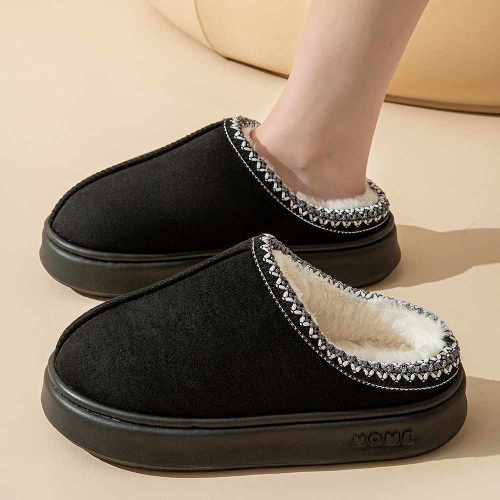 Platform Fluffy Slippers