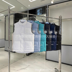 跨境现货大鹅家白标男女短款秋冬背心坎肩棉服马甲保暖加厚外套款