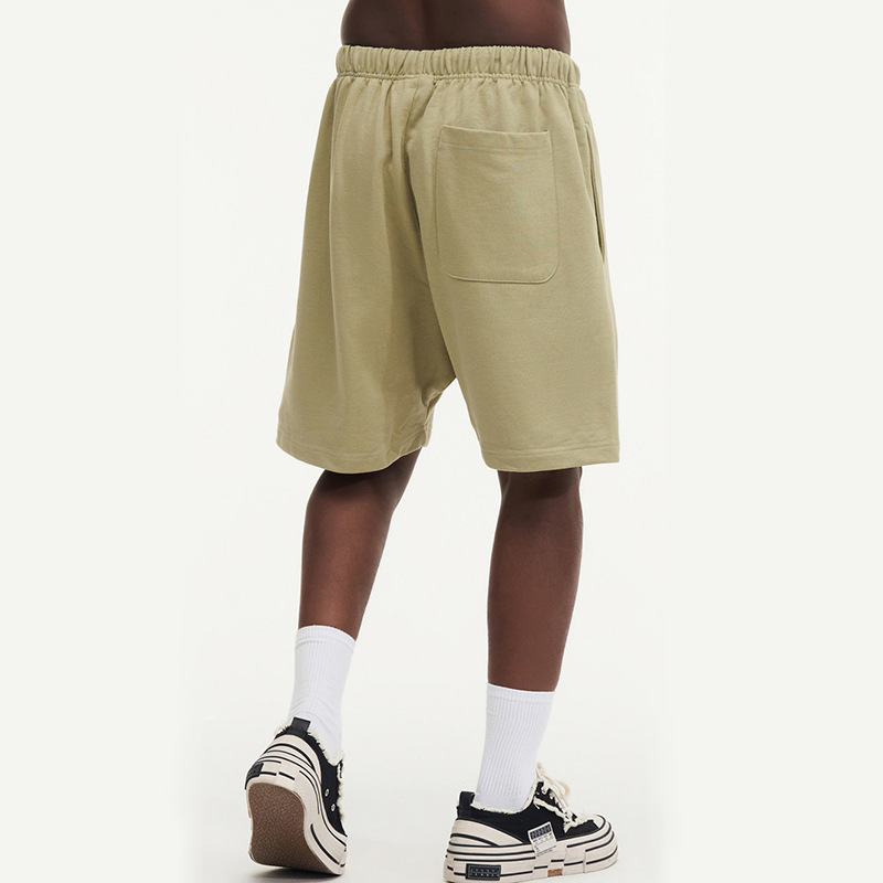 2024 pantalones cortos casuales de lazo de verano de hombre pantalones deportivos de fitness sueltos de color sólido para correr pantalones casuales simples