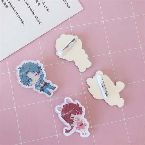 Cartoon character acrylic Douluo Dalu creative animation peripheral birthday brooch Tang San Xiaowu support badge