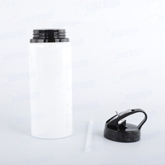Blank Heat Transfer Sports Water Bottle, Sublimation Coated Blank Aluminum Mug for DIY Logo Printing, Manufacturer Wholesale
