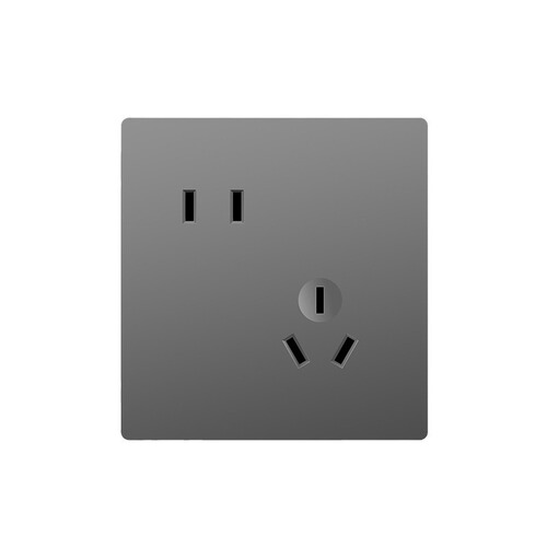 Concealed 86 type wall switch socket household white gray one open 5 five-hole panel with switch multi-hole socket wholesale