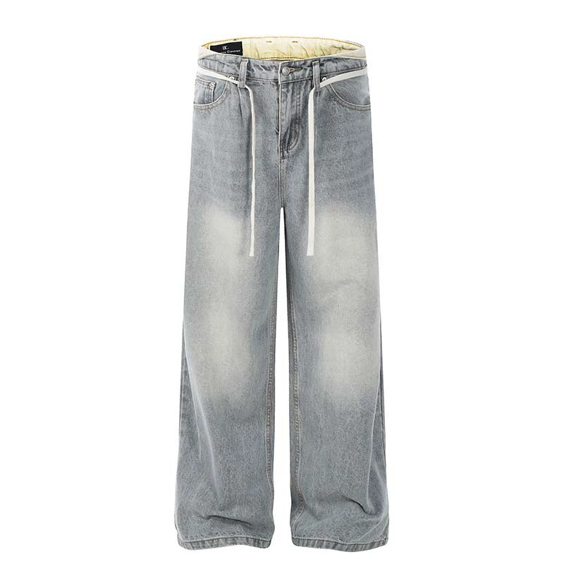Рetро джинсы, повседневные брюки, американский стиль, oversize
