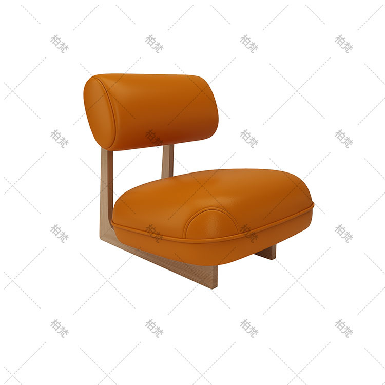 Silla casual modelo C (naranja)