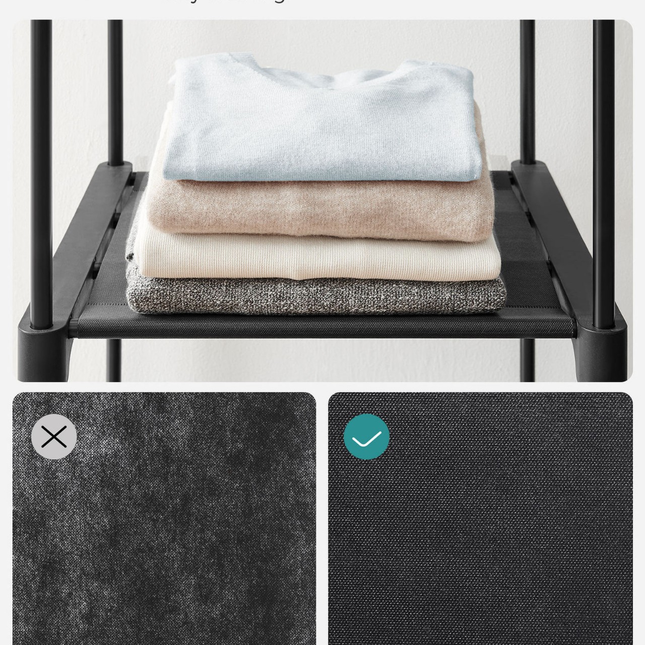 El mejor modelo de venta simple y multifuncional estante de ropa de dormitorio armario independiente portátil plegable percha de ropa