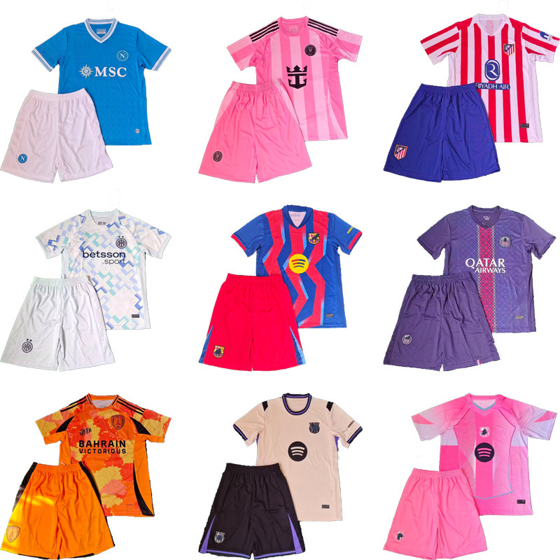 Cross-Border Football Jerseys Napoli Inter Milan Atletico Madrid Miami Adult Set Jerseys Source Factory Wholesale Short Sleeves Cross-Border Football Jerseys Napoli Inter Milan Atletico Madrid Miami Adult Set Jerseys Source Factory Wholesale Short Sleeves