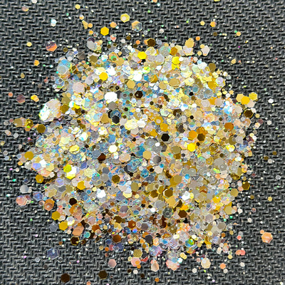 新款镭射幻彩六边形金葱粉爆闪亮片 罐装流麻闪粉diy饰品批发
