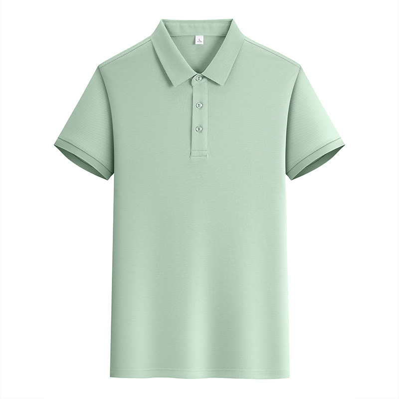 Polo de manga corta de algodón Pima de alta gama con solapa de negocios, polo de algodón para hombre, ropa de trabajo personalizada.