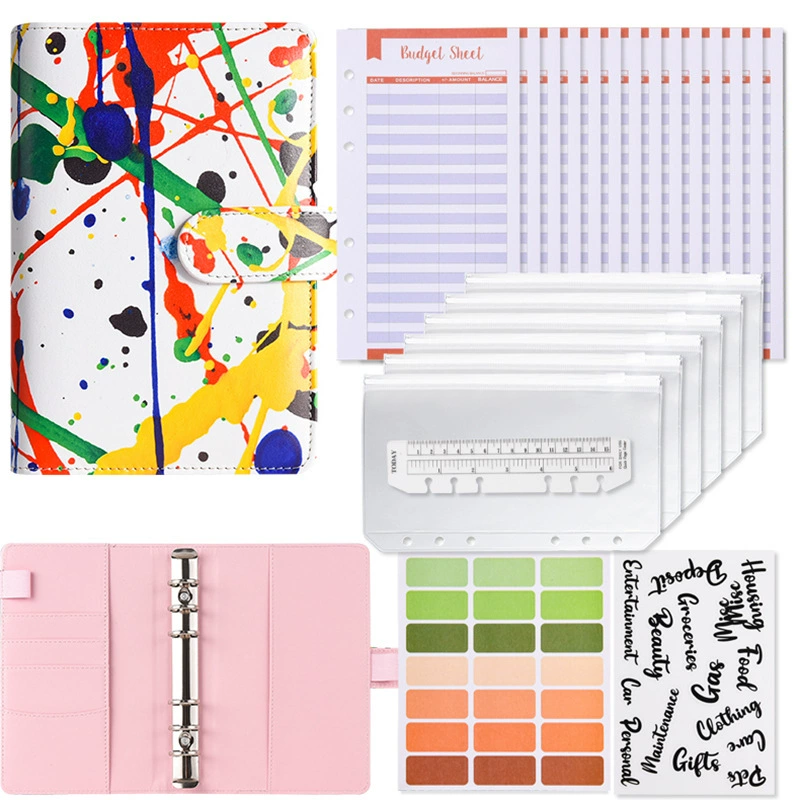 Кросс-бордерная поставка A6 спрей кожаный блокнот для записей бюджетный блокнот с отрывными листами оптом