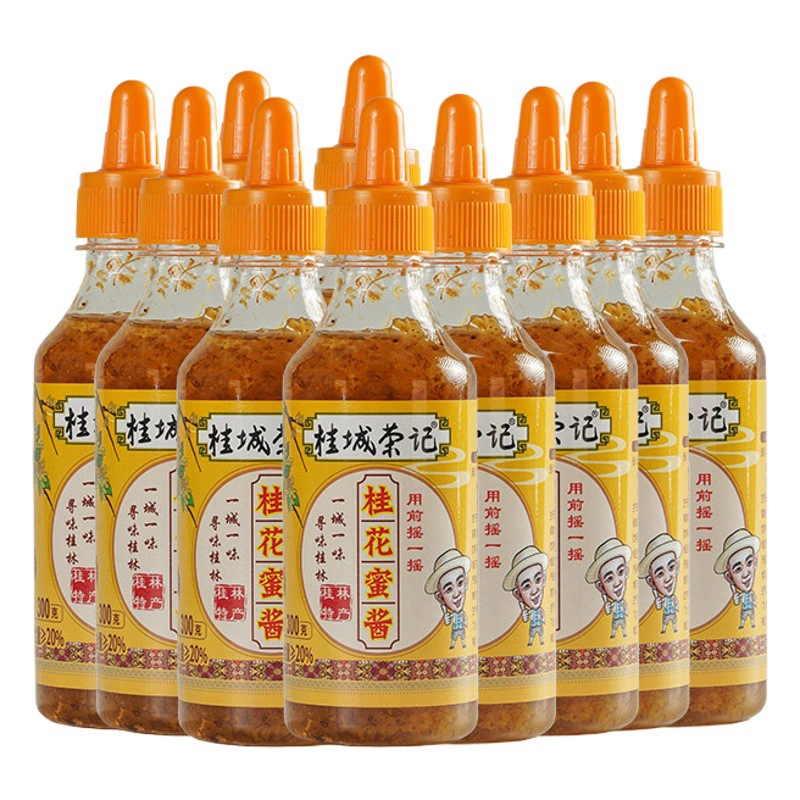 Guicheng Rongji сладкий османтус 300 г сладкий османтус медовый соус Сладкая вода специального сорта чистый сладкий соус османтуса домашняя выпечка