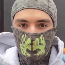 跨境热卖温感变色面罩户外骑行防风保暖头套冬季针织帽套头帽子