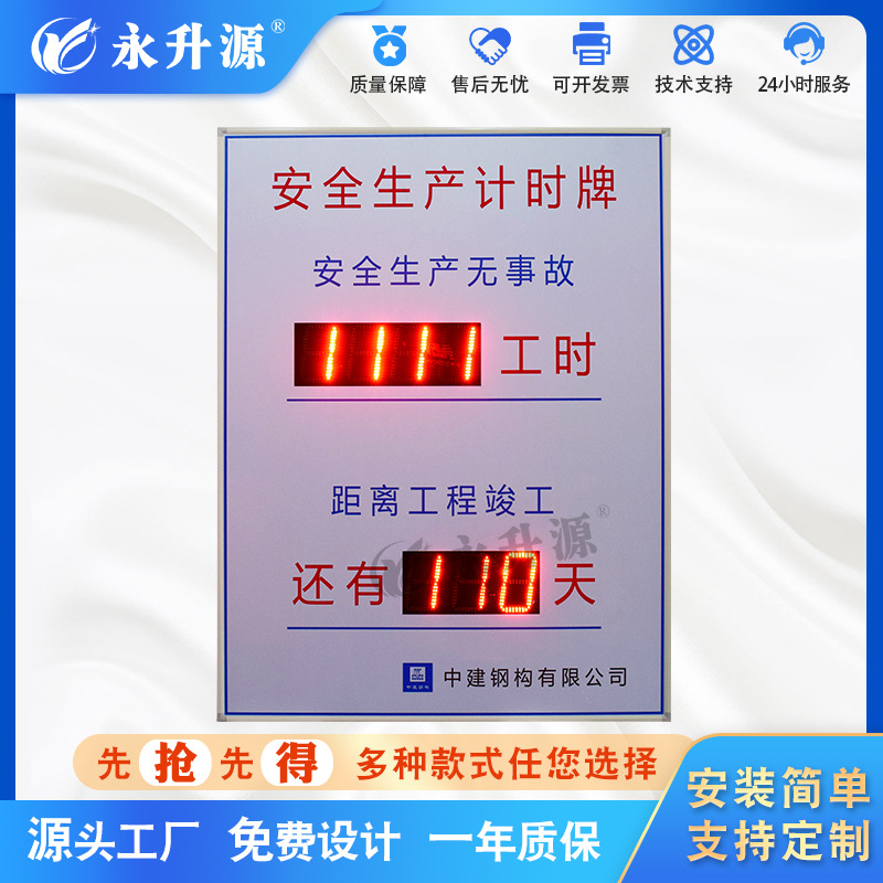 ������������ʱ��LED������ʾ�� �����깤����Ƶ��ӿ���