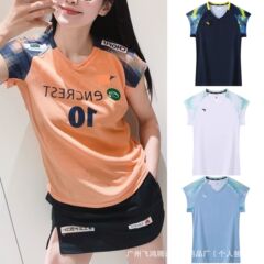 25新款JP版美津农羽毛球服训练服女款大赛服团购定 制