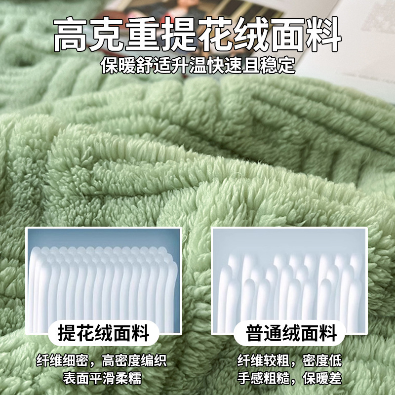 Invierno de invierno leche gruesa mantas de peluche de oficina siesta mantas de coral de peluche dormitorio mantas sofá