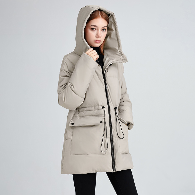 连帽羽绒棉服外套女冬季新款工装宽松大码显瘦简约减龄加厚面包服|undefined