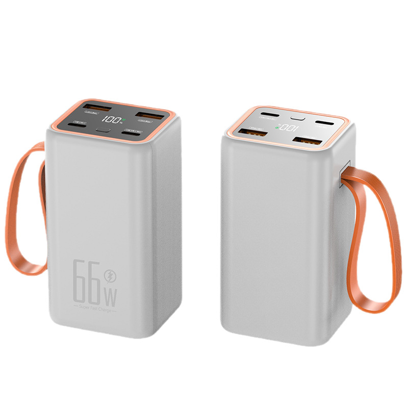 Carga súper rápida de 66W cargador de 20000 mAh de gran capacidad compacta fuente de alimentación móvil transfronteriza impresión LOGO image 6