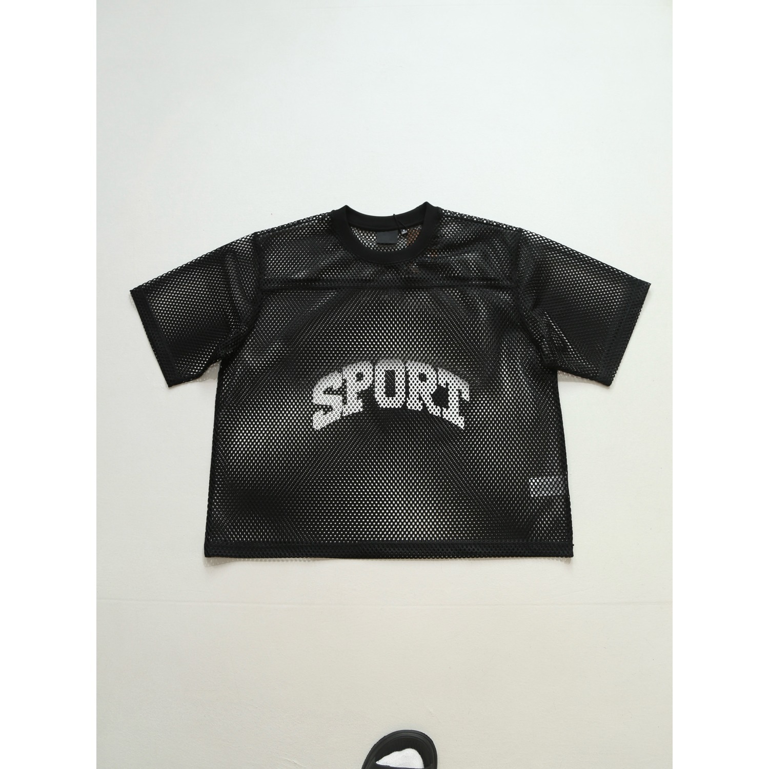 American-style Summer Digital Print Rugby Jersey With Hollow Mesh, Loose Fit, Unisex Short-sleeve T-shirt_viptrois.com