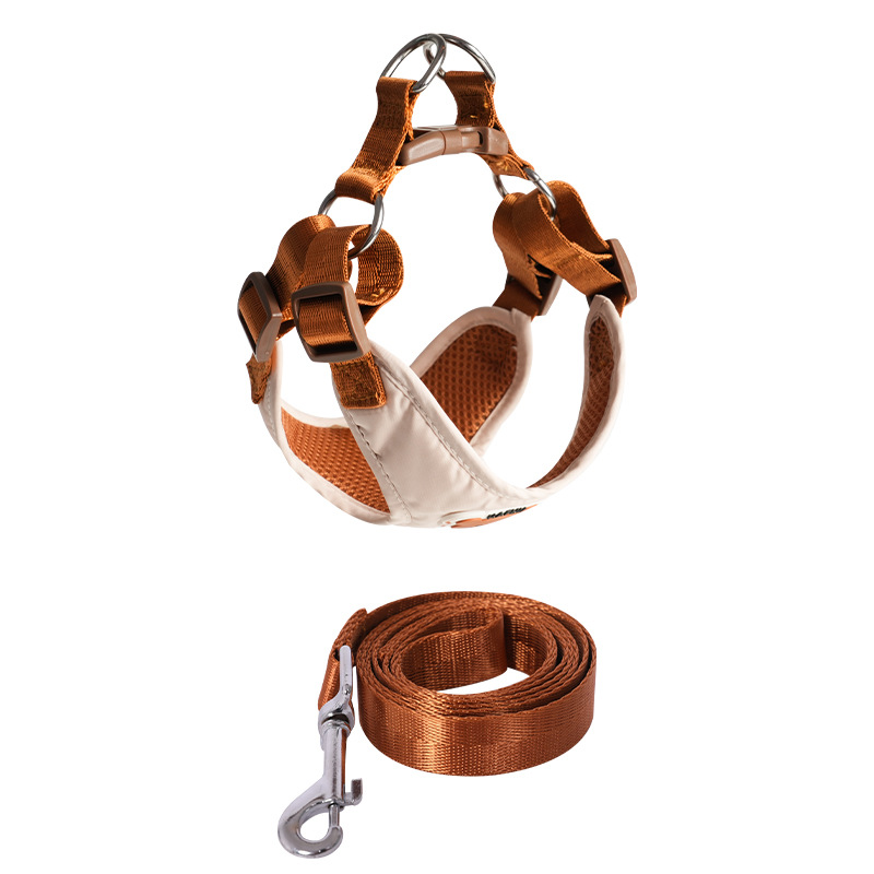 Chaleco tipo cuerda de tracción para perros pequeños Teddy Bear Chest Strap para cachorros paseando cuerda para perros collar de cadena