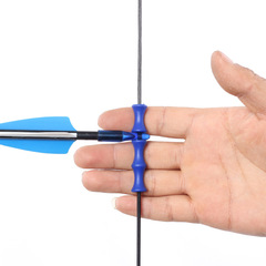 Manufacturer wholesale bow and arrow silicone finger guard, recurve bow archery protective gear, bowstring positioning rubber shock-absorbing roller