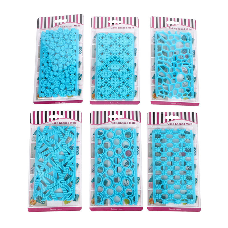 Manufacturer Direct Supply Fondant Cake Decoration Flower Mold Baking Flower Press Mold DIY Stamping Baking Mold