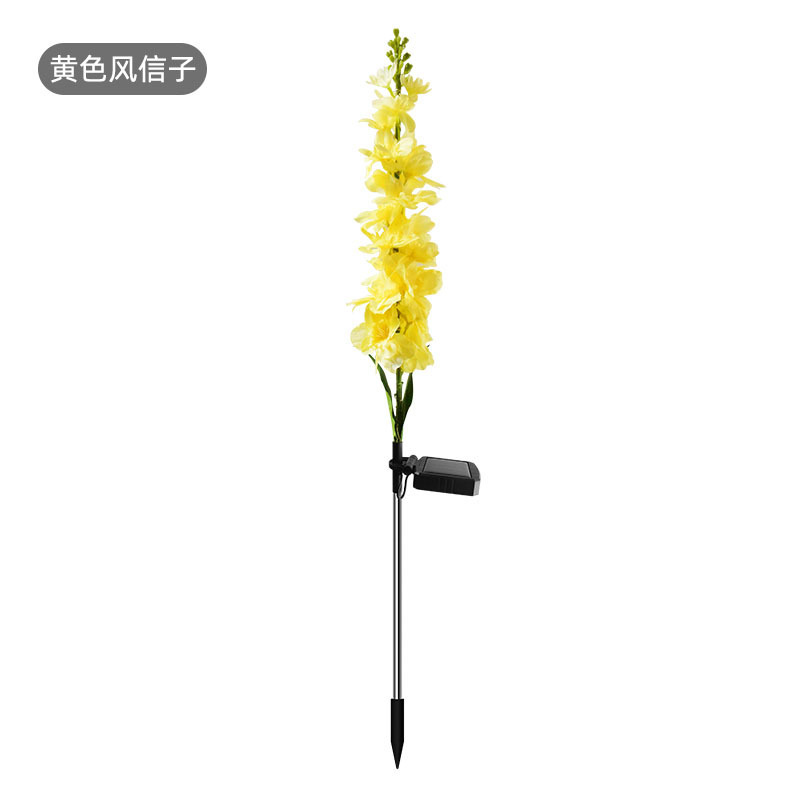 太阳能仿真紫藤花灯户外防水插地灯太阳能草坪灯花园庭院插地灯|undefined