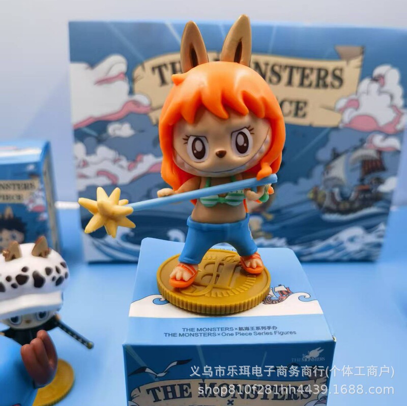 Popマートバブルマットザ・モンスターズ × 航海王シリーズフィギュアブラインドケースラブuワンピース|undefined