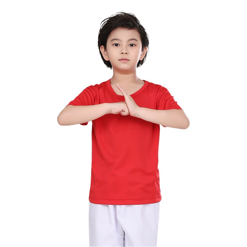 Спортивная рекламная рубашка с короткими рукавами для занятий таэквондо, детская быстросохнущая реглан-футболка для профессиональных тренировок