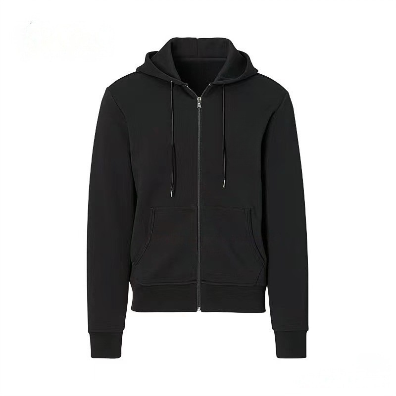 Men's Hooded Sweatshirt with Ralph Lauren Embroidery, Solid Color, Zip-Up, Trendy Brand, Loose Fit, Casual, Versatile, Couple Style