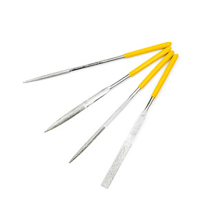 Electroplated diamond file round file diamond file flat file dressing and polishing file 4*160 yellow plate