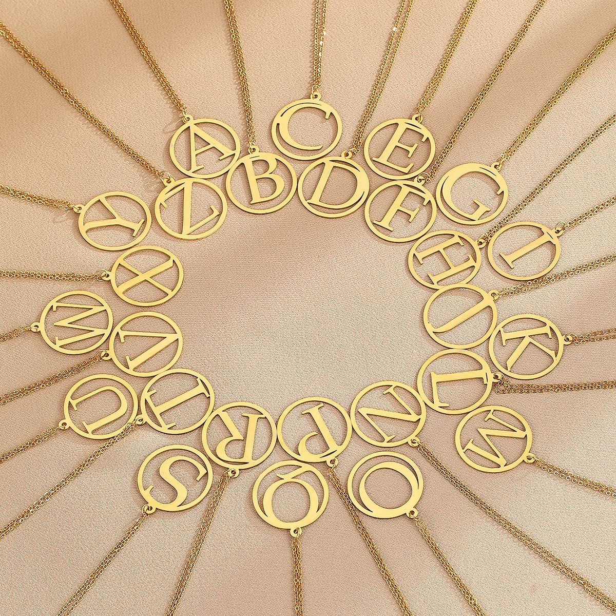 Pendant with letters
