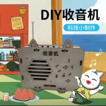 科学实验玩具手工diy收音机模型儿童益智学生科技小制作小发明