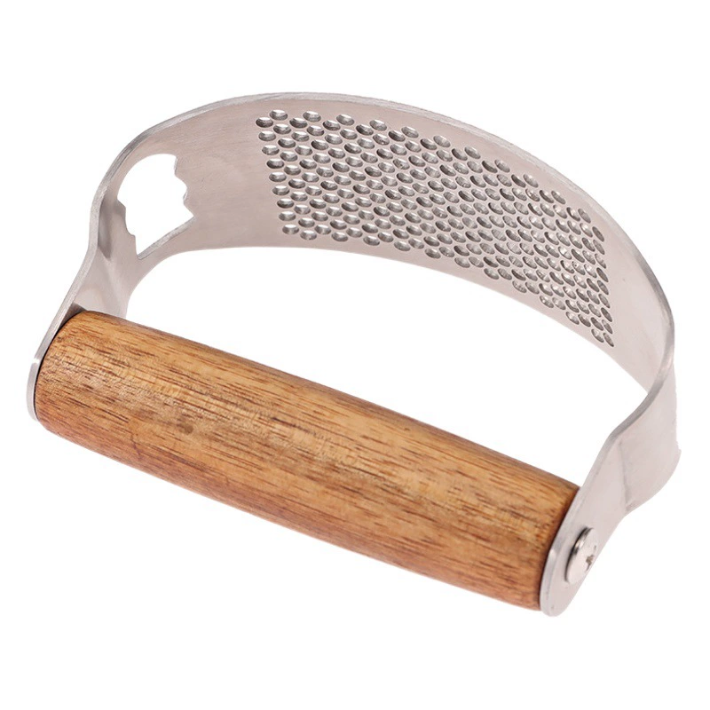 Пресс для чеснока из нержавеющей стали кольцо чесночный пресс оптом ручной акации японский Многофункциональный чесночный пресс