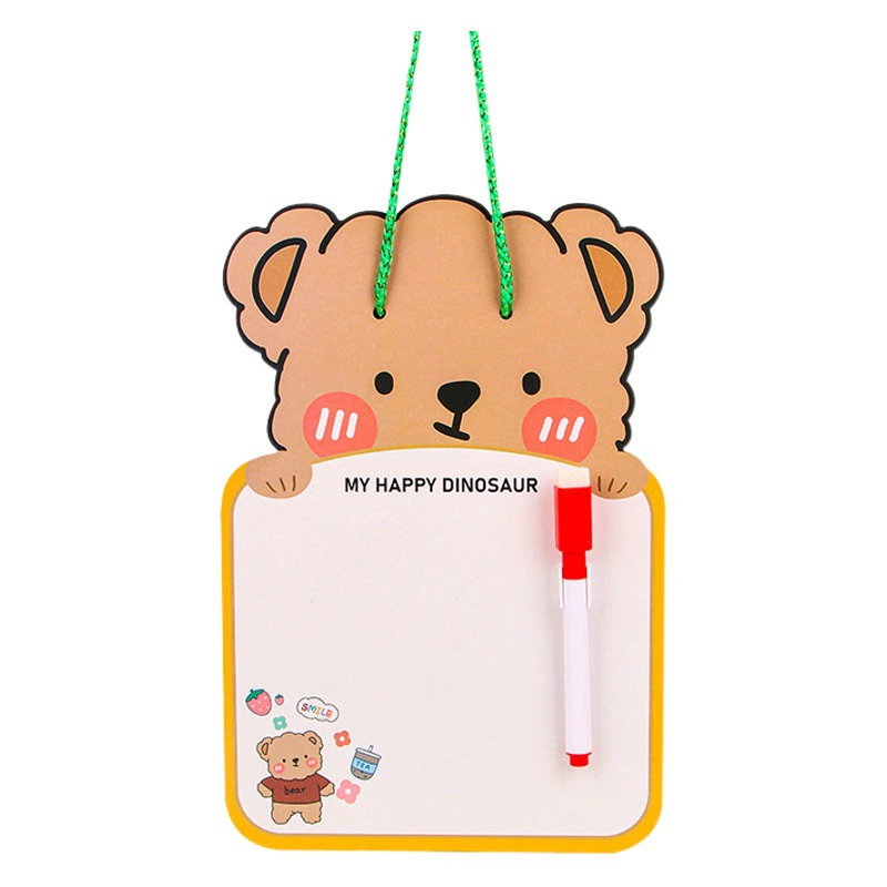 Детская Милая стираемая доска, креативная настольная доска для написания сообщений, Студенческая граффити, мультфильм, маленькая доска для рисования оптом