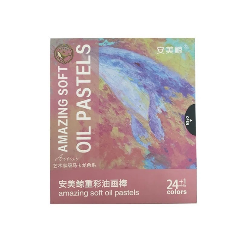 Suave para pintar, palo súper suave, palo al óleo, palo al óleo, color pesado lavado, color pesado hecho a mano, juego de macarons tridimensional