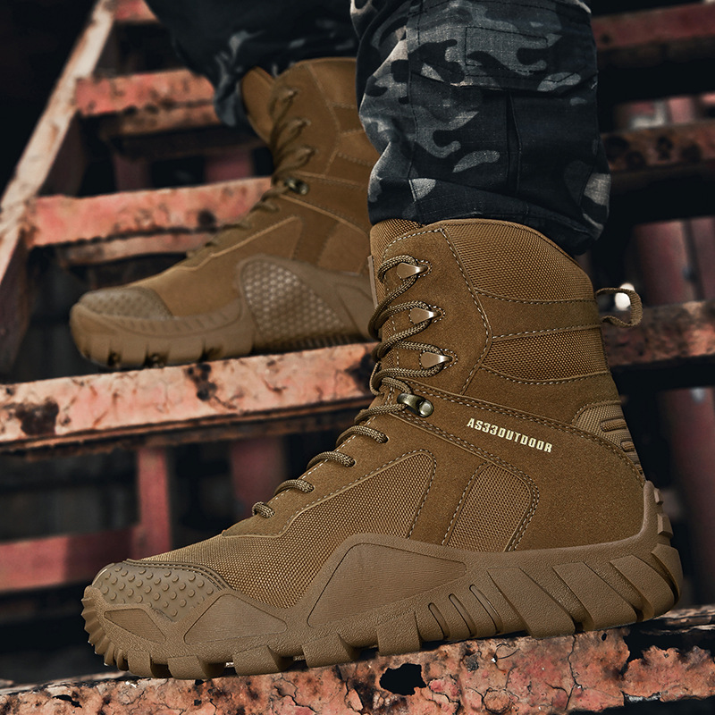 Botas tácticas militares de caña alta para hombre