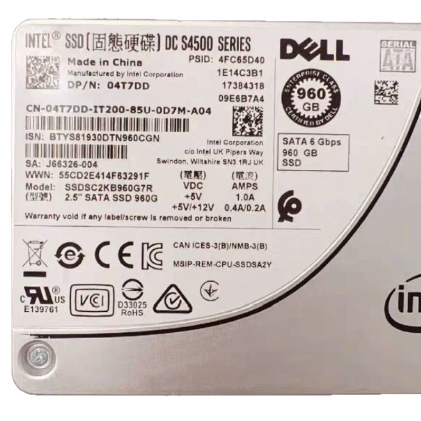 S4510 твердотельный накопитель 960ГБ