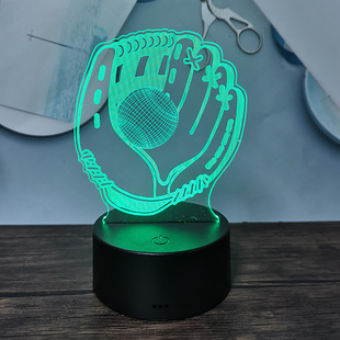 �羳3dСҹ���߲�led��������usb�|���b��16ɫ̨���@������[��