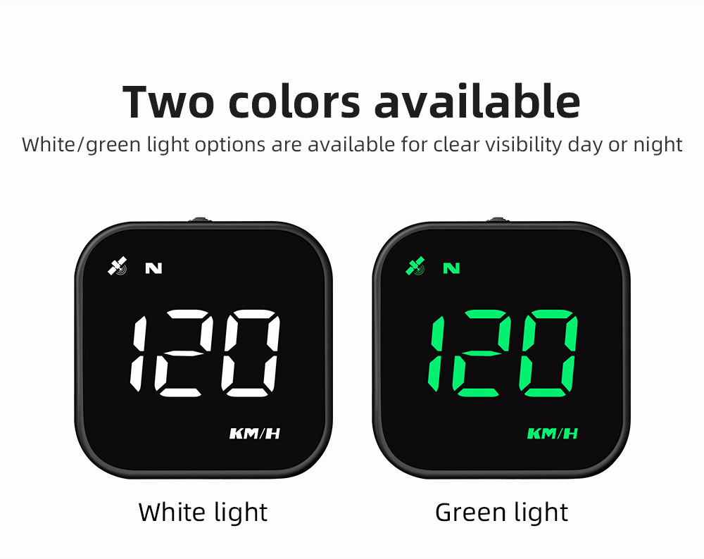 Cross-border car HUD head-up display, universal for cars, GPS speed and mileage display, high-definition compass, over-speed alarm