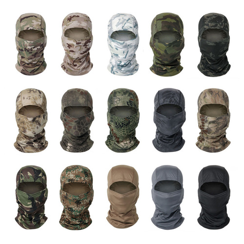 Cross-border motorcycle hood outdoor dust-proof sun protection riding mask balaclava summer tactical camouflage mask