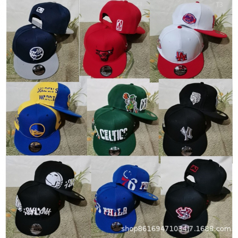 外国貿易クロスボーダー野球帽新しいラグビーチーム直販刺繍ヒップホップ帽子バスケットボールリーグ男性と女性のフラットつば帽子|undefined