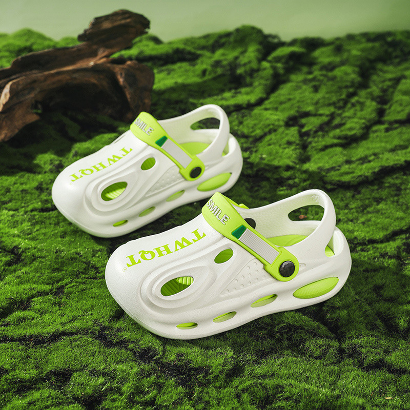 Zuecos de Playa con Orificios para Niños de EVA Antideslizante Ligero para Verano y Playa