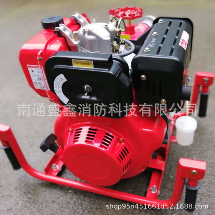 手抬机动消防泵柴油机消防泵13/15马力消防泵高扬程抽水泵