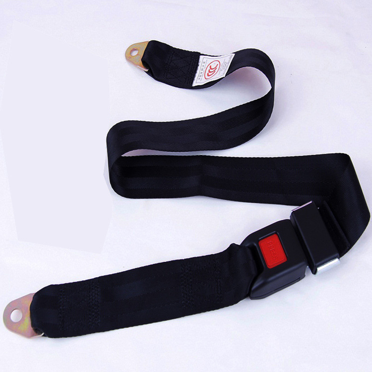 Two-Point Car Seat Belt, Manual Adjustment for Passenger Cars, Minibuses, and School Buses, Simple Two-Point Seat Belt